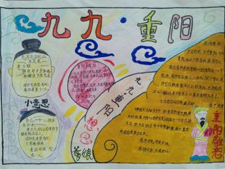 关于重阳节手抄报版面设计图