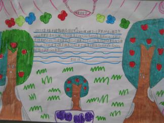 小学生植树节手抄报版面设计图一