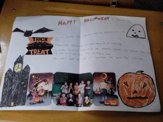 小学生万圣节手抄报版面设计图三