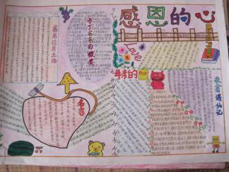 有关感恩爸爸妈妈手抄报版面设计图