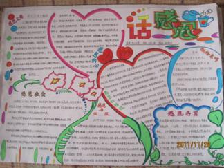 感恩节手抄报版面设计图二