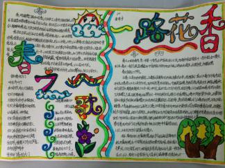 春天主题手抄报版面设计图