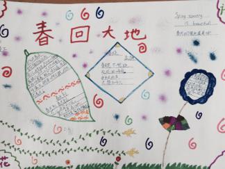 春回大地手抄报版面设计图