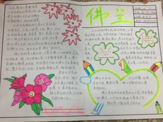 春天的植物手抄报版面设计图