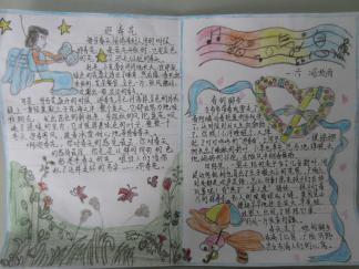 春的气息手抄报版面设计图