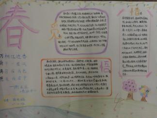 春天抄报版面设计图