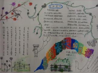 寻觅春天的足迹手抄报版面设计图