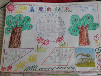 美丽的秋天手抄报版面设计图五