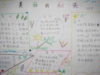 美丽的秋天手抄报版面设计图七