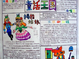 童话手抄报版面设计图