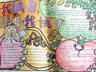 人贵诚信手抄报版面设计图