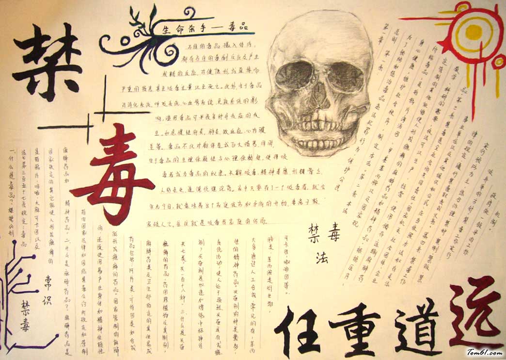 戒毒手抄报图片图片1