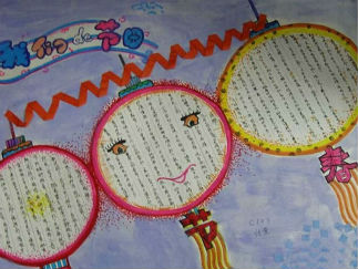 春节手抄报版面设计图三