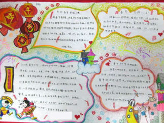 六年级春节手抄报版面设计图