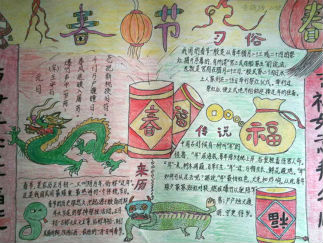 春节手抄报版面设计图十六