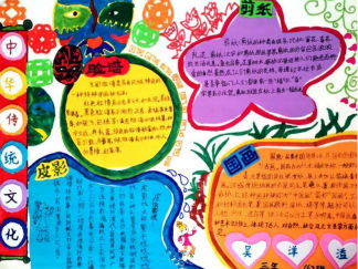关于传统文化手抄报版面设计图二