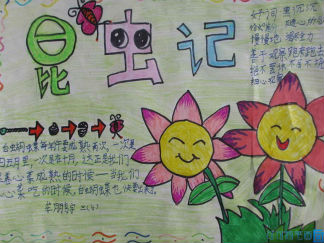 昆虫记手抄报版面设计图