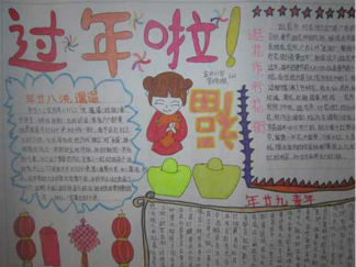 过年手抄报版面设计图四
