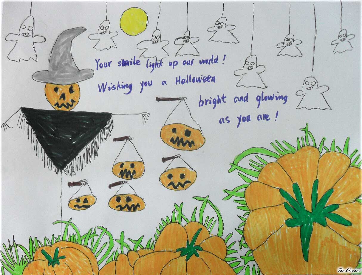 万圣节的手抄报英文3图片1