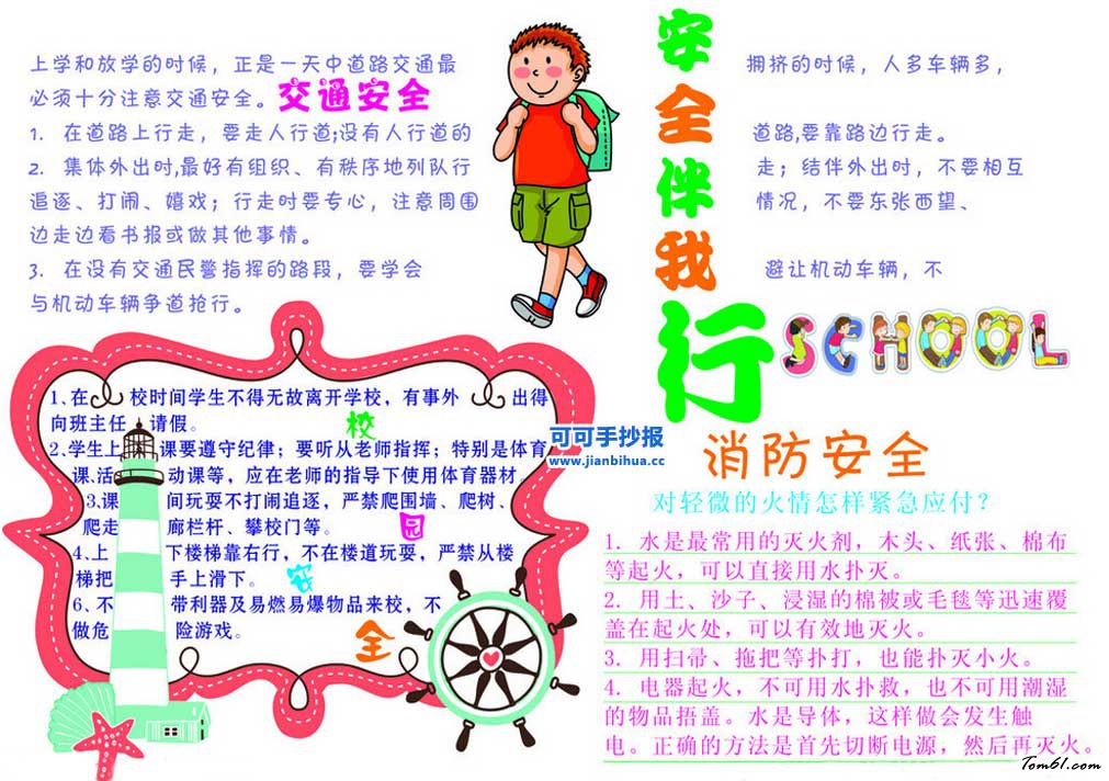 关于消防手抄报图片1