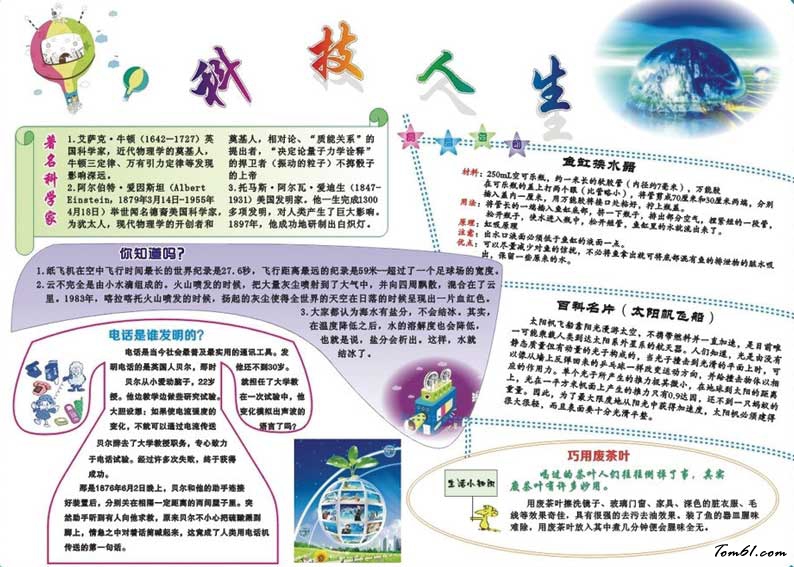 科技电子手抄报图片1