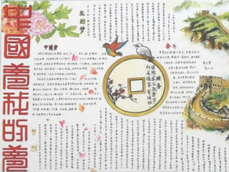 中国梦我的梦手抄报版面设计图一