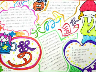 我的中国梦手抄报版面设计图一