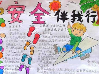 关于消防手抄报版面设计图一