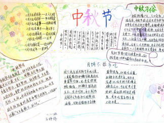 小学生中秋节手抄报版面设计图