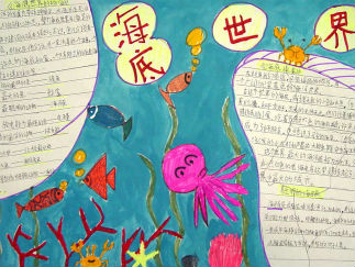 海底世界手抄报版面设计图