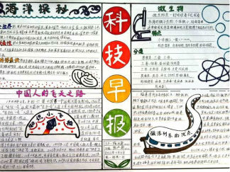 科技手抄报版面设计图五
