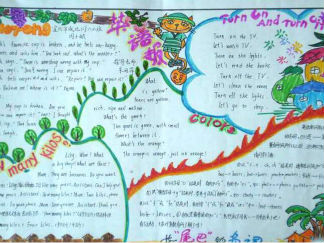 六年级英语手抄报版面设计图