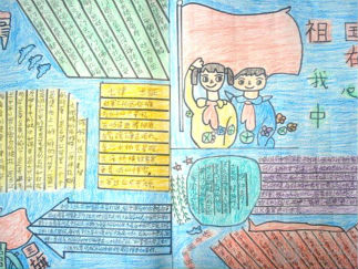 祖国在我心中国庆节手抄报版面设计图