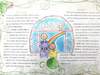 心理健康手抄报版面设计图一