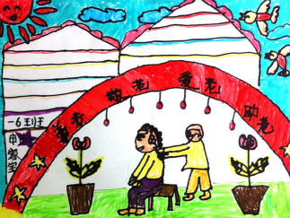 一年级重阳节手抄报版面设计图