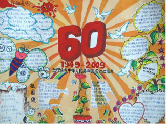 关于国庆节手抄报版面设计图一