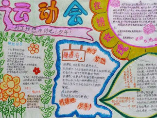 运动会手抄报版面设计图