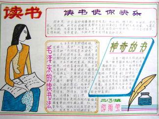 读书手抄报版面设计图八