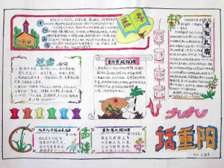 重阳节手抄报版面设计图七