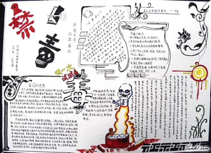 小学生禁毒小报内容图片图片1