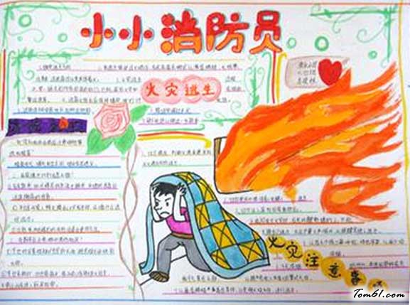 我是小小消防员手抄报设计图片2图片1