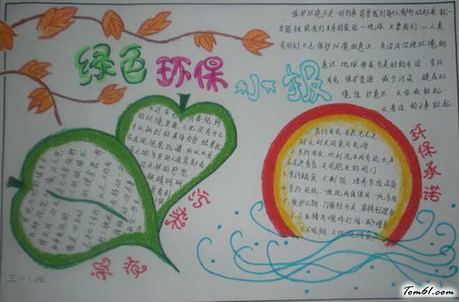 环境保护手抄报版面设计图