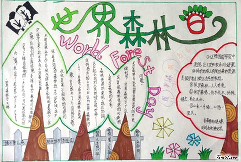 世界森林日手抄报3图片1