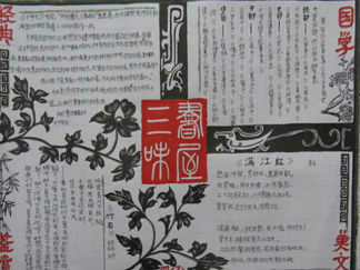 小学生国学手抄报版面设计图一