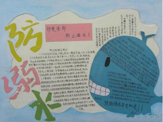 防溺水知识手抄报版面设计图