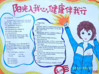 微笑的心灵手抄报版面设计图一