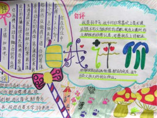 小学生自我评价手抄报版面设计图一