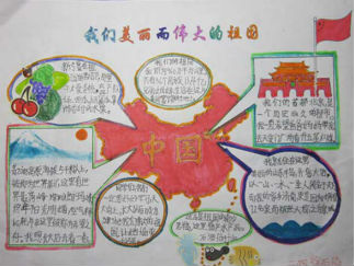 美丽的祖国手抄报版面设计图