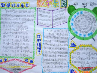 数学手抄报版面设计图五