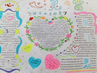 小学生心理健康教育手抄报版面设计图一